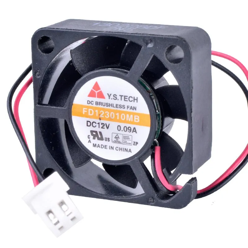 Y.S.TECH FD123010MB 3010 30mm fan 30x30x10mm 12V 0.09A Double ball bearing silent cooling fan Y.S.TECH FD123010MB 3010 30mm fan 30x30x10mm 12V 0.09A Double ball bearing silent cooling fan