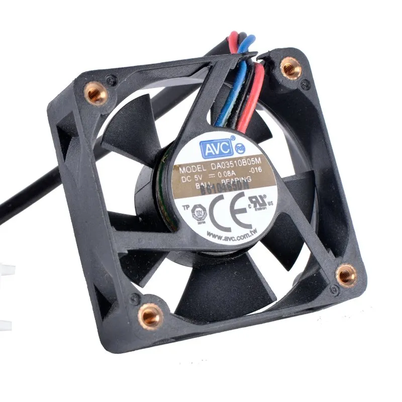 AVC DA03510B05M 5V 0.08A 3wire double ball bearing cooling fan AVC DA03510B05M 5V 0.08A 3wire double ball bearing cooling fan