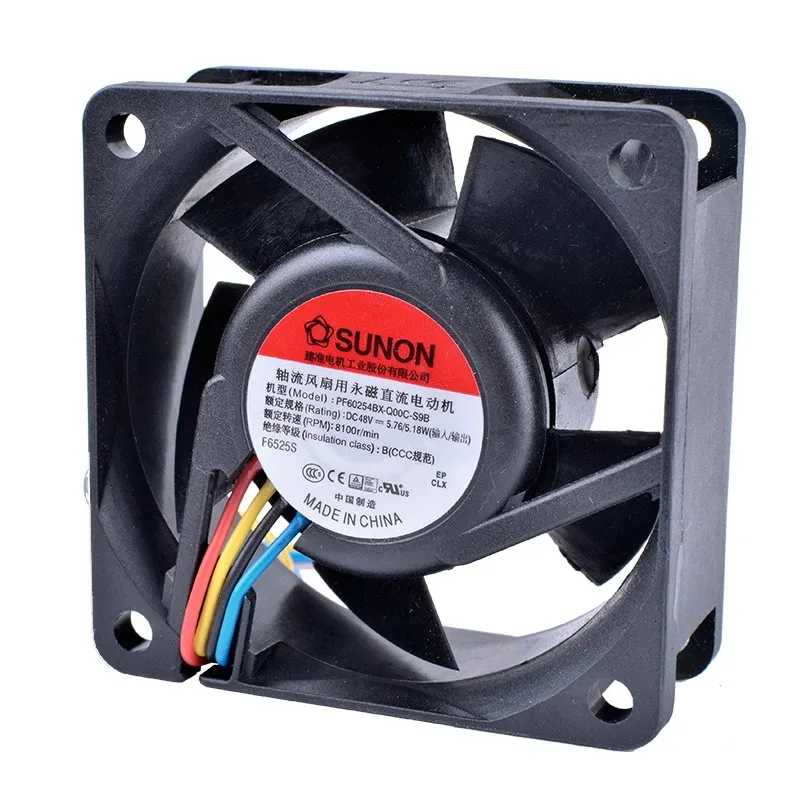 SUNON PF60254BX-Q00C-S9B 6CM 48V Inverter Four-wire Fan SUNON PF60254BX-Q00C-S9B 6CM 48V Inverter Four-wire Fan