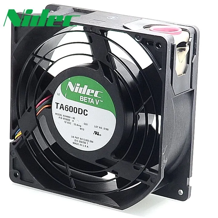 Nidec TA600DC A34969-90 15CM 12V 10A dual ball bearing cooling fan Nidec TA600DC A34969-90 15CM 12V 10A dual ball bearing cooling fan