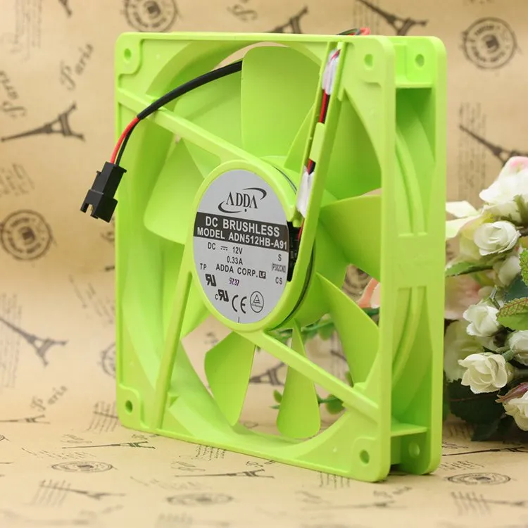 ADDA ADN512HB-A91 135*135*25mm 13.5cm DC12V dual ball bearing cooling fan ADDA ADN512HB-A91 135*135*25mm 13.5cm DC12V dual ball bearing cooling fan