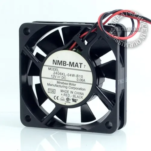 NMB 2406KL-04W-B10 12V 0.06A ball bearing cooling fan NMB 2406KL-04W-B10 12V 0.06A ball bearing cooling fan