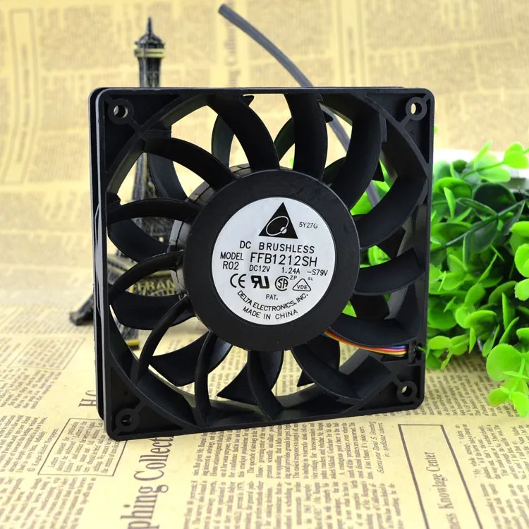 Delta FFB1212SH 12V 1.24A 12CM cooling fan Delta FFB1212SH 12V 1.24A 12CM cooling fan