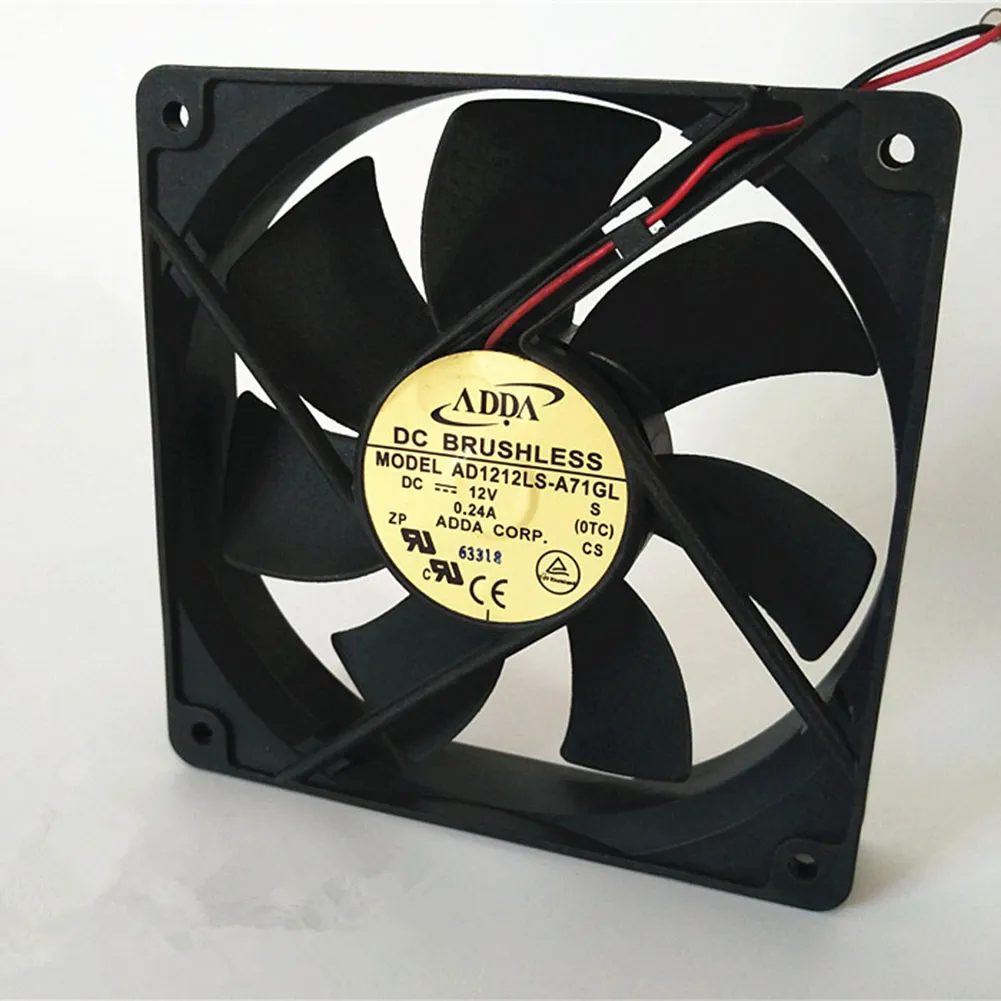 ADDA AD1212LS-A71GL 12V 0.24A 2pin/3pin mute cooling fan ADDA AD1212LS-A71GL 12V 0.24A 2pin/3pin mute cooling fan