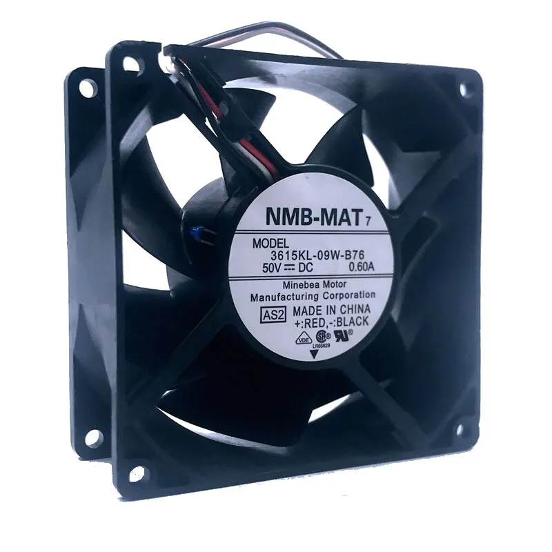 NMB 3615KL-09W-B76 DC50V 0.60A temperature control server cooling fan NMB 3615KL-09W-B76 DC50V 0.60A temperature control server cooling fan