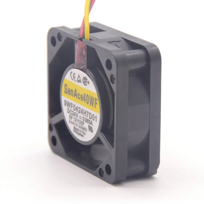 Sanyo 9WF0424H7D01 40mm 24V 0.085A waterproof server inverter cooling fan Sanyo 9WF0424H7D01 40mm 24V 0.085A waterproof server inverter cooling fan