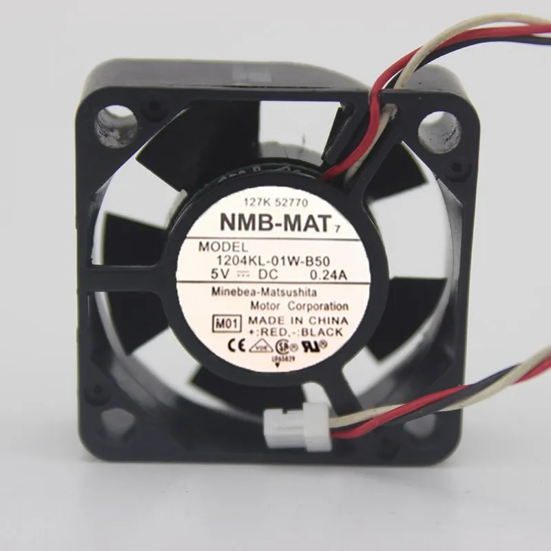 NMB 1204KL-01W-B50 3CM 5V 0.24A large air volume cooling fan NMB 1204KL-01W-B50 3CM 5V 0.24A large air volume cooling fan