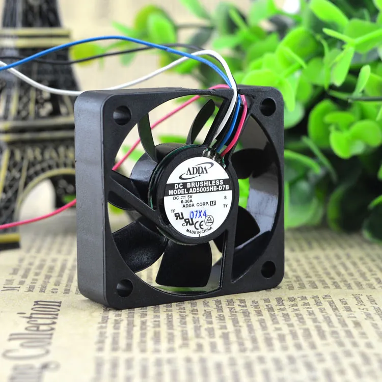 ADDA AD5005HB-D7B DC5V 0.30A four-wire PWM cooling fan ADDA AD5005HB-D7B DC5V 0.30A four-wire PWM cooling fan