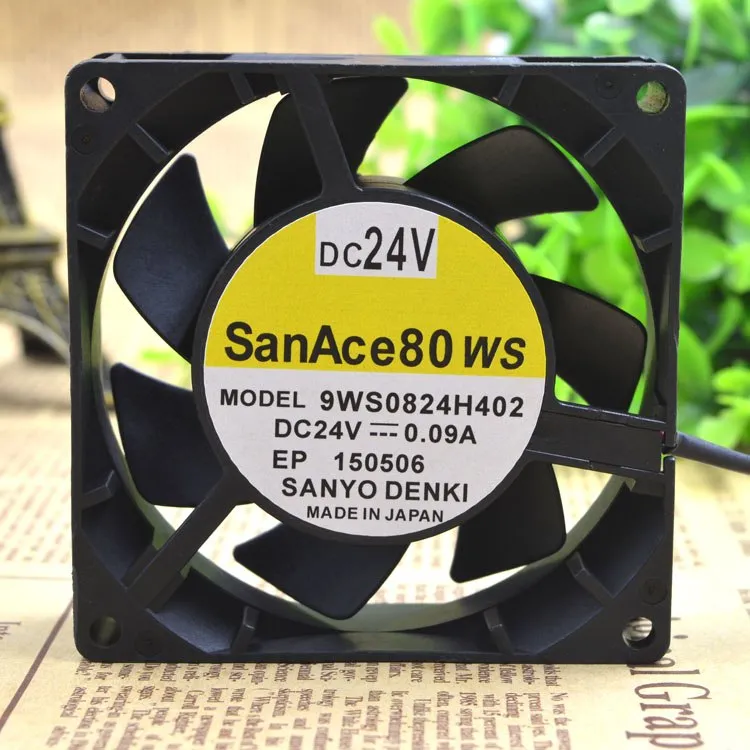 SanAce80WS 9WS0824H402 24V 0.09A Double ball bearing cooling fan SanAce80WS 9WS0824H402 24V 0.09A Double ball bearing cooling fan