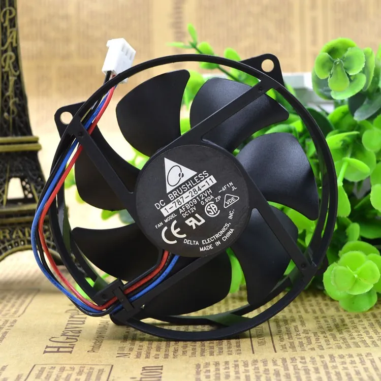 Delta AFB0912VH 12v 0.60 A third line round computer desktop host CPU cooling fans Delta AFB0912VH 12v 0.60 A third line round computer desktop host CPU cooling fans