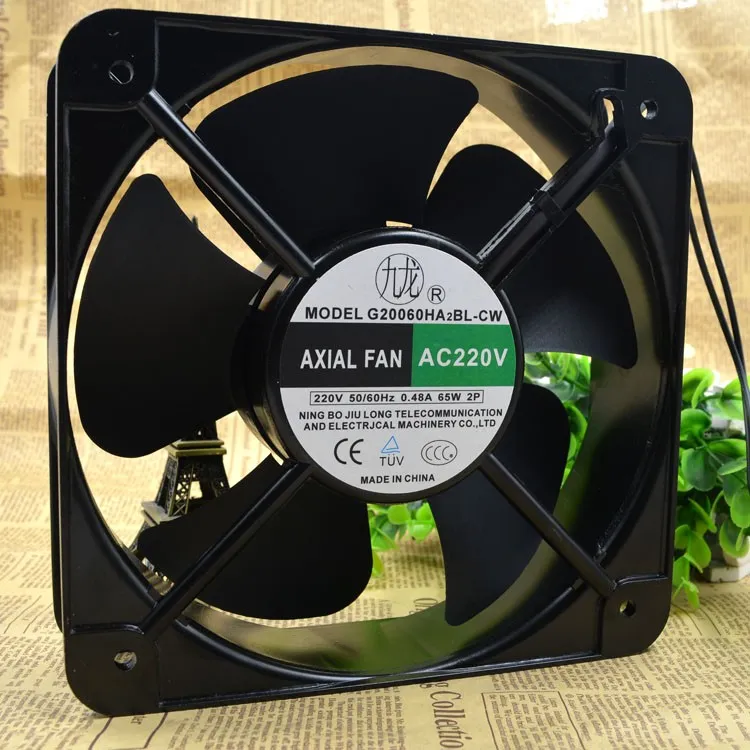 Jiulong G20060HA2BL-CW AC220V 0.48A 65W AXIAL FAN Jiulong G20060HA2BL-CW AC220V 0.48A 65W AXIAL FAN