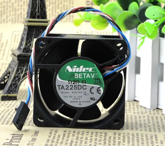Nidec TA225DC B35198-35 12V 0.14A PWM control 4 line chassis fan Nidec TA225DC B35198-35 12V 0.14A PWM control 4 line chassis fan