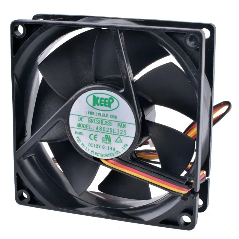 KEEP A8025L12S 12V 0.03A dc brushless cooling fan KEEP A8025L12S 12V 0.03A dc brushless cooling fan