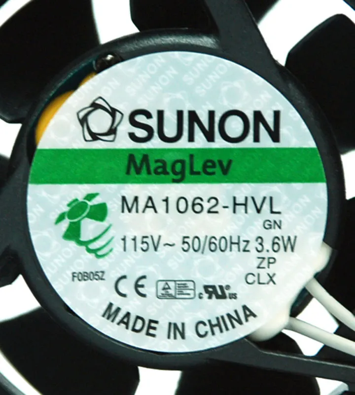 Sunon Maglev MA1062-HVL 6CM 6025 AC 115V 3.6W 60*60*25mm Axial cooling Fan Sunon Maglev MA1062-HVL 6CM 6025 AC 115V 3.6W 60*60*25mm Axial cooling Fan