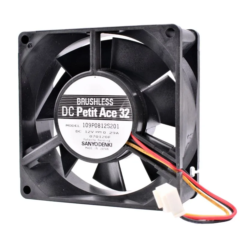 Sanyo 109P0812S1 12V 0.29A Double ball bearing cooling fan Sanyo 109P0812S1 12V 0.29A Double ball bearing cooling fan