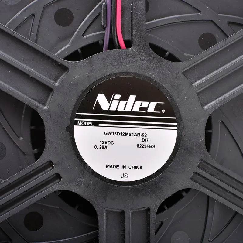Nidec GW15D12MS1AB-52 DC 12V 0.29A Refrigerator cooling fan Nidec GW15D12MS1AB-52 DC 12V 0.29A Refrigerator cooling fan