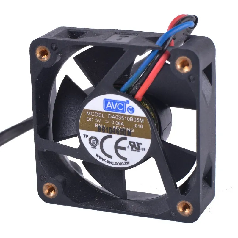 AVC DA03510B05M 5V 0.08A 3wire double ball bearing cooling fan AVC DA03510B05M 5V 0.08A 3wire double ball bearing cooling fan