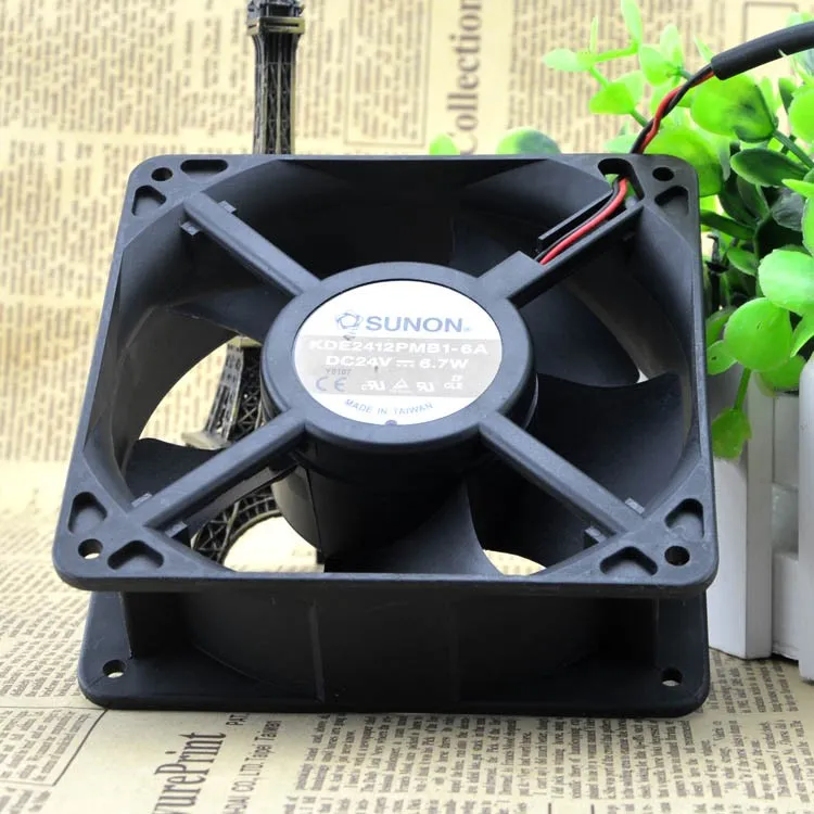 SUNON KDE2409PTB1-6A 120*120*38MM 9025 24V 10.3W axial flow fan SUNON KDE2409PTB1-6A 120*120*38MM 9025 24V 10.3W axial flow fan