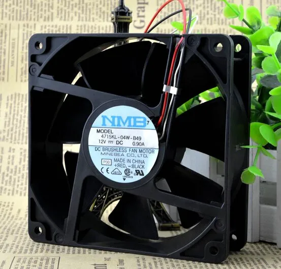 NMB 4715KL-04W-B49 120*120*38 12cm 12V0.9A 3pin dual ball big air fan NMB 4715KL-04W-B49 120*120*38 12cm 12V0.9A 3pin dual ball big air fan