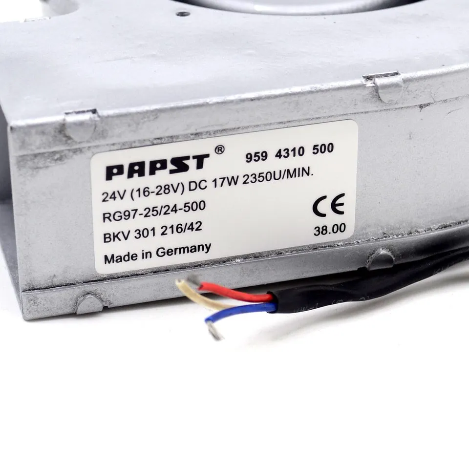 Papst RG97-25 24-500A BKV 301 216/42 24V 17W centrifugal cooling blower fan Papst RG97-25 24-500A BKV 301 216/42 24V 17W centrifugal cooling blower fan