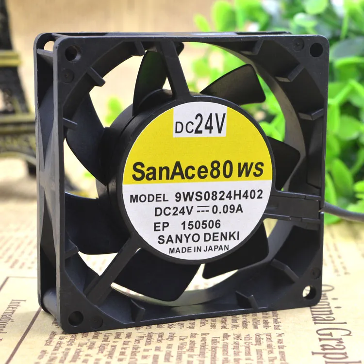 SanAce80WS 9WS0824H402 24V 0.09A Double ball bearing cooling fan SanAce80WS 9WS0824H402 24V 0.09A Double ball bearing cooling fan