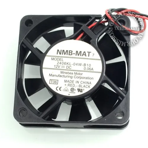 NMB 2406KL-04W-B10 12V 0.06A ball bearing cooling fan NMB 2406KL-04W-B10 12V 0.06A ball bearing cooling fan