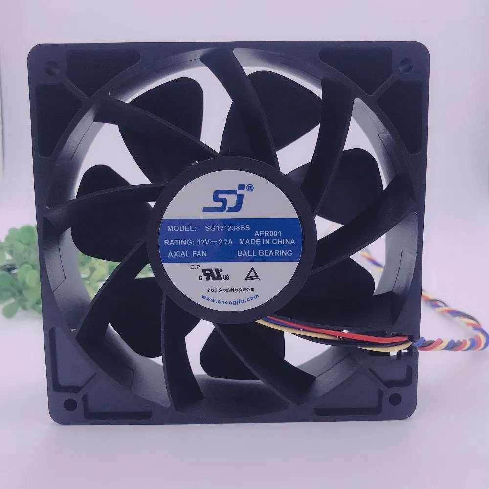 SJ SG121238BS DC 12V 2.7A S7 S9 T9 L3 Server Square Fan violence Fan SJ SG121238BS DC 12V 2.7A S7 S9 T9 L3 Server Square Fan violence Fan