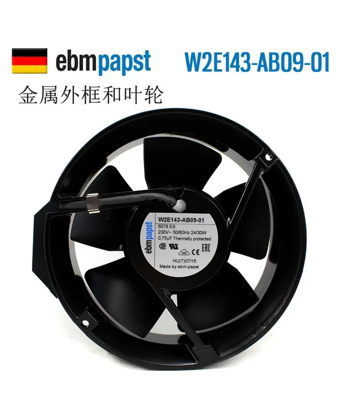 ebmpapst W2E143-AB09-01 172*51 230V cooling fan ebmpapst W2E143-AB09-01 172*51 230V cooling fan