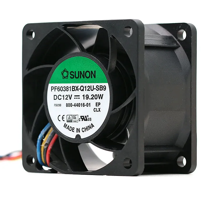 Sunon PF60381BX-Q12U-SB9 DC12V 19.W 1.6A 56DBA powerful axial cooling fan Sunon PF60381BX-Q12U-SB9 DC12V 19.W 1.6A 56DBA powerful axial cooling fan