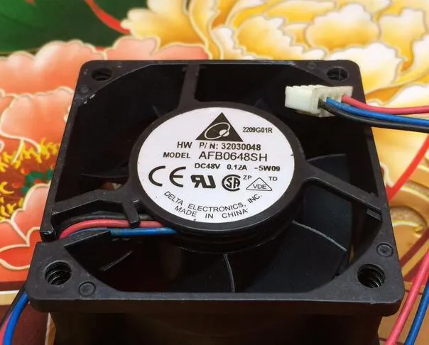 Delta AFB0648SH 6025 6cm DC 48V 0.12A 6CM 60*60*25MM 3-wire Switch Cooling Fan Delta AFB0648SH 6025 6cm DC 48V 0.12A 6CM 60*60*25MM 3-wire Switch Cooling Fan