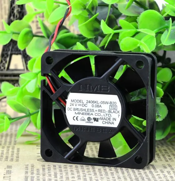 NMB 2406KL-05W-B20 6CM 24V 0.08A 6cm 2wire converter fan NMB 2406KL-05W-B20 6CM 24V 0.08A 6cm 2wire converter fan