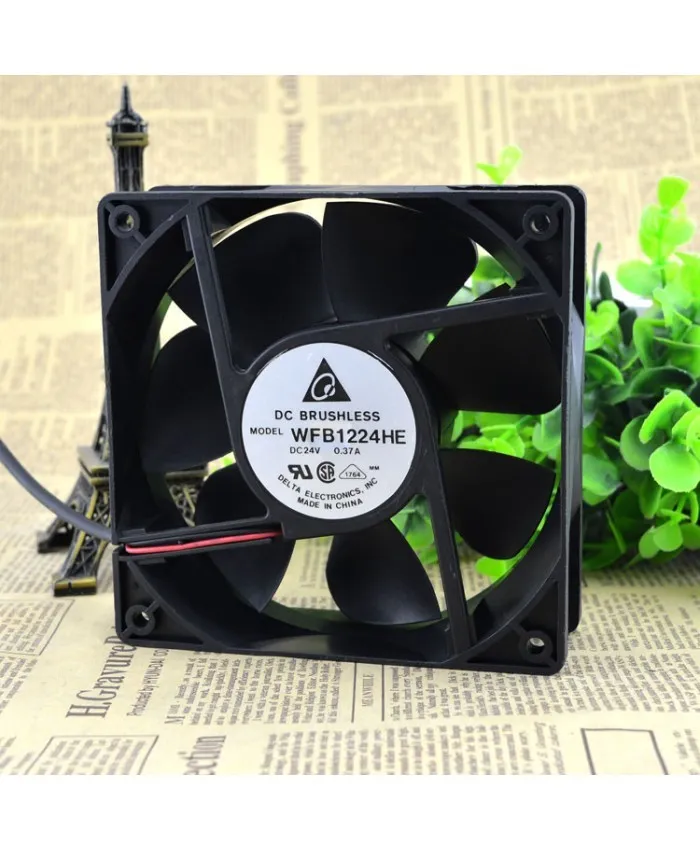 DELTA WFB1224HE 12CM 24V 0.37A cooling fan DELTA WFB1224HE 12CM 24V 0.37A cooling fan