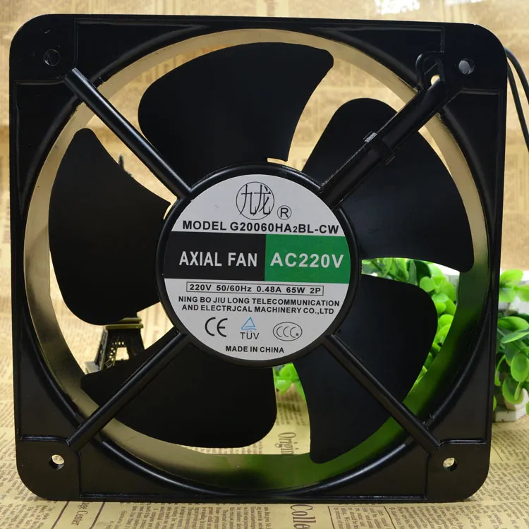 Jiulong G20060HA2BL-CW AC220V 0.48A 65W AXIAL FAN Jiulong G20060HA2BL-CW AC220V 0.48A 65W AXIAL FAN
