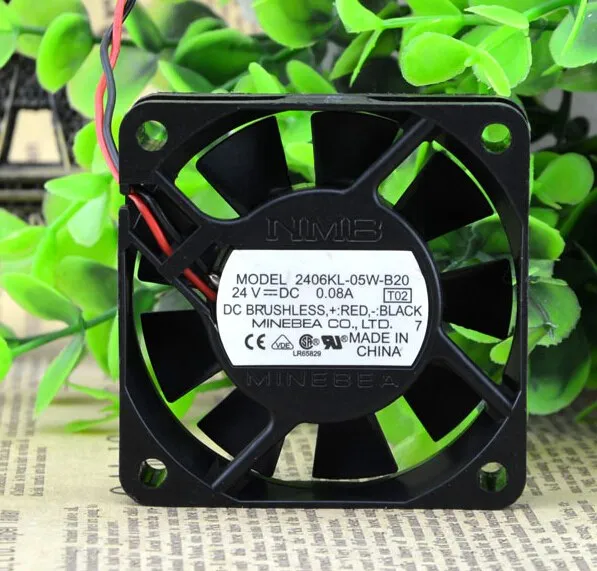 NMB 2406KL-05W-B20 6CM 24V 0.08A 6cm 2wire converter fan NMB 2406KL-05W-B20 6CM 24V 0.08A 6cm 2wire converter fan