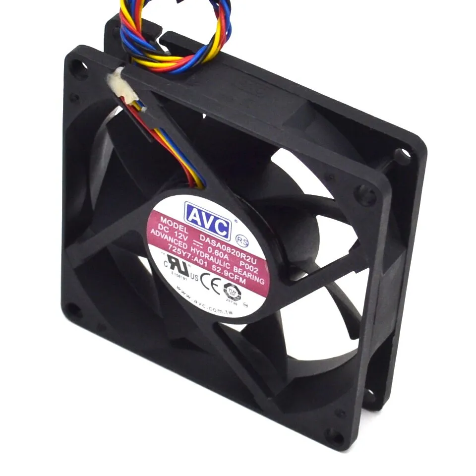 AVC DASA08R2U P002 AVC 80 0.60A 12V 4 wire 5P plug Cooling fan AVC DASA08R2U P002 AVC 80 0.60A 12V 4 wire 5P plug Cooling fan