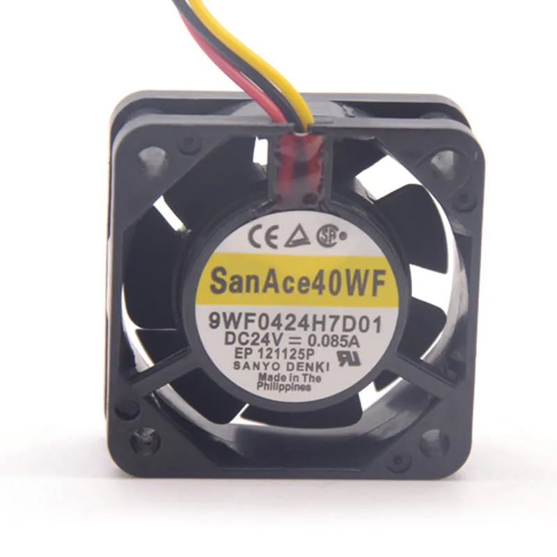 Sanyo 9WF0424H7D01 40mm 24V 0.085A waterproof server inverter cooling fan Sanyo 9WF0424H7D01 40mm 24V 0.085A waterproof server inverter cooling fan
