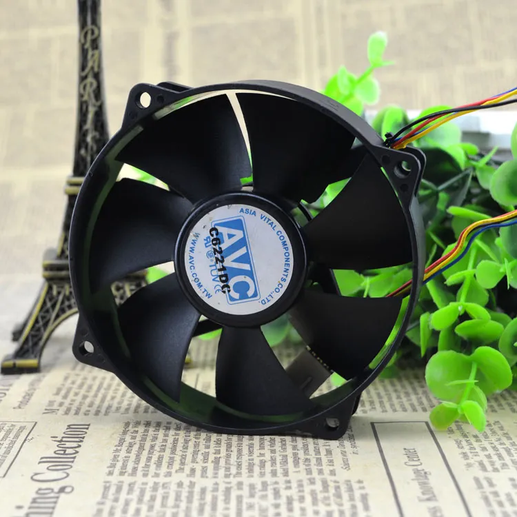 AVC DA09025B12U 12V 0.7A double ball bearing cooling fan AVC DA09025B12U 12V 0.7A double ball bearing cooling fan