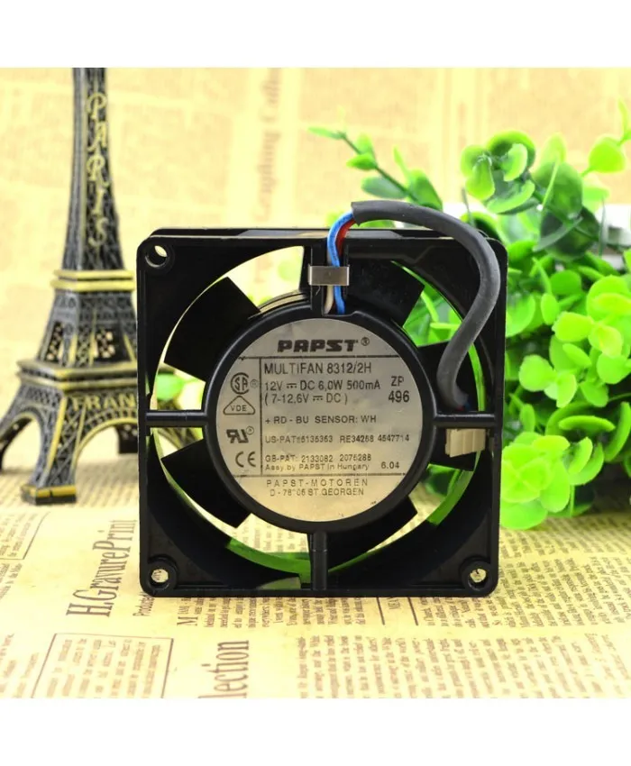 PAPST MULTIFAN 8312/2H 12V 6W 0.5A cooling fan PAPST MULTIFAN 8312/2H 12V 6W 0.5A cooling fan
