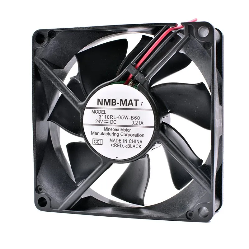 NMB 3110RL-05W-B60 8cm 24V 0.21A inverter cooling fan NMB 3110RL-05W-B60 8cm 24V 0.21A inverter cooling fan