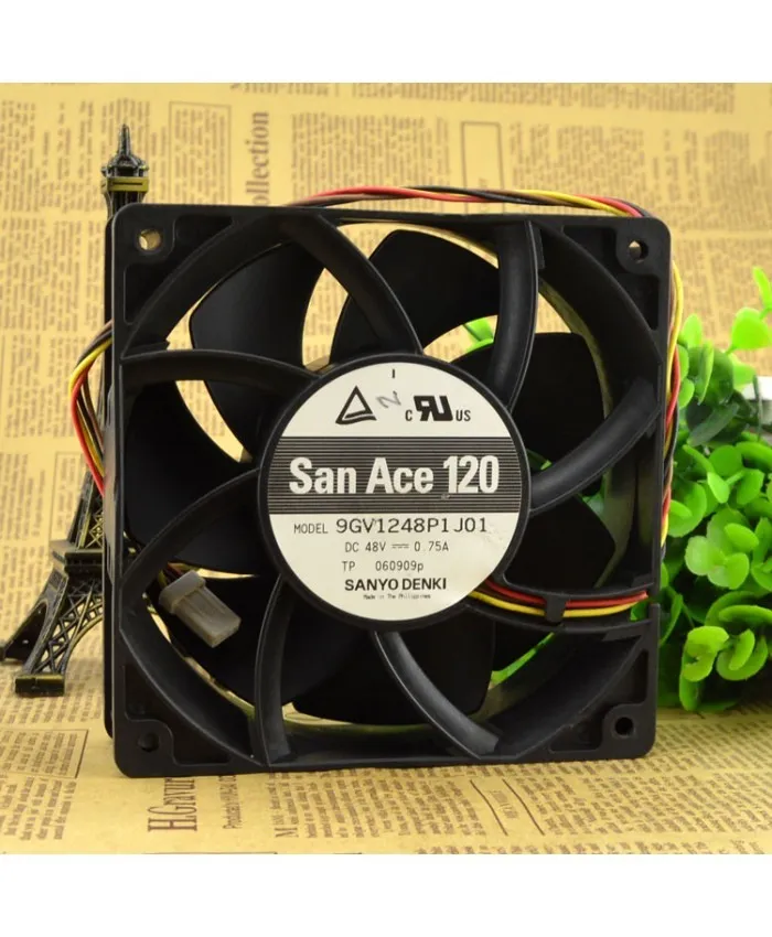 SANYO 9GV1248P1J01 48V 0.75A SANACE120 cooling fan SANYO 9GV1248P1J01 48V 0.75A SANACE120 cooling fan