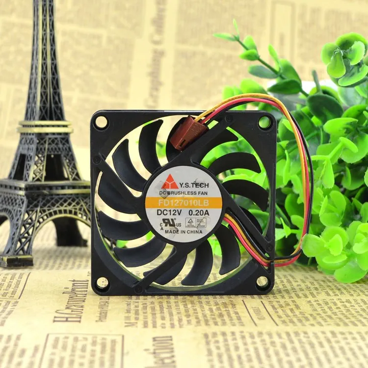 Y.S.TECH FD127010LB 7cm DC12v 0.2A graphics card cooling fans Y.S.TECH FD127010LB 7cm DC12v 0.2A graphics card cooling fans