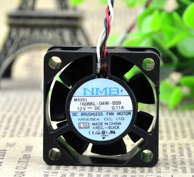 NMB 1606KL-04W-B59 12V 0.11A 40*40*15MM ball axial flow fan NMB 1606KL-04W-B59 12V 0.11A 40*40*15MM ball axial flow fan