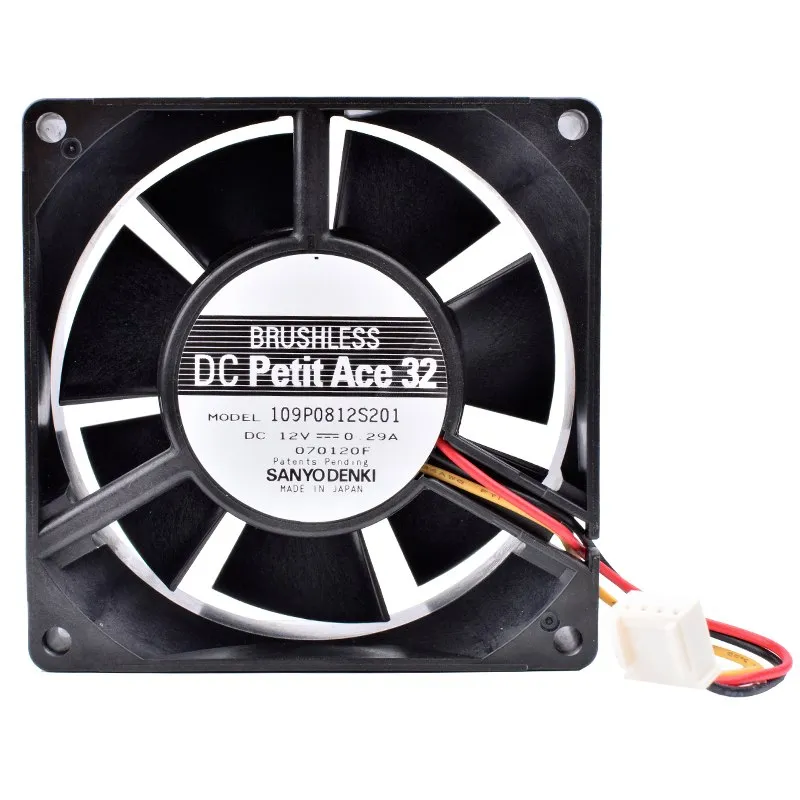 Sanyo 109P0812S1 12V 0.29A Double ball bearing cooling fan Sanyo 109P0812S1 12V 0.29A Double ball bearing cooling fan