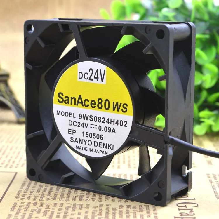 SanAce80WS 9WS0824H402 24V 0.09A Double ball bearing cooling fan SanAce80WS 9WS0824H402 24V 0.09A Double ball bearing cooling fan
