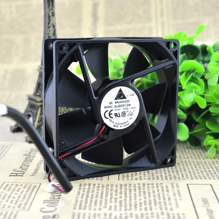 Delta AUB0912M 9CM 12V 0.20A chassis ultra-quiet cooling fan Delta AUB0912M 9CM 12V 0.20A chassis ultra-quiet cooling fan