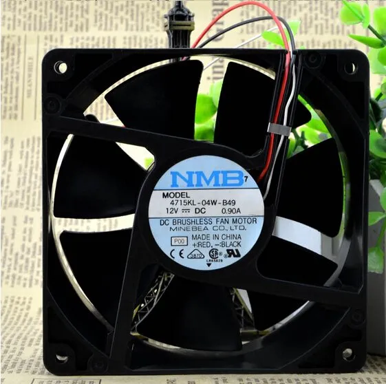 NMB 4715KL-04W-B49 120*120*38 12cm 12V0.9A 3pin dual ball big air fan NMB 4715KL-04W-B49 120*120*38 12cm 12V0.9A 3pin dual ball big air fan