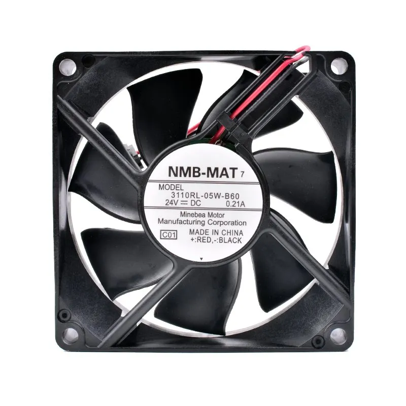 NMB 3110RL-05W-B60 8cm 24V 0.21A inverter cooling fan NMB 3110RL-05W-B60 8cm 24V 0.21A inverter cooling fan