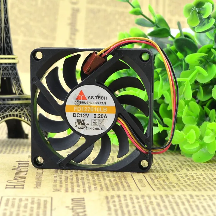 Y.S.TECH FD127010LB 7cm DC12v 0.2A graphics card cooling fans Y.S.TECH FD127010LB 7cm DC12v 0.2A graphics card cooling fans