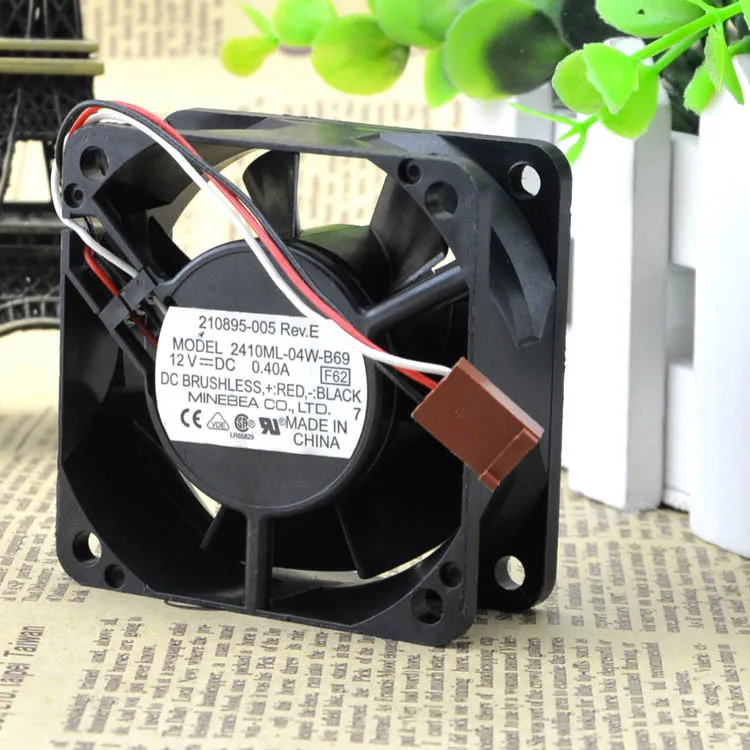 NMB 2410ML-04W-B69 12V 0.40A 3-wire Industrial Cooling Fan NMB 2410ML-04W-B69 12V 0.40A 3-wire Industrial Cooling Fan
