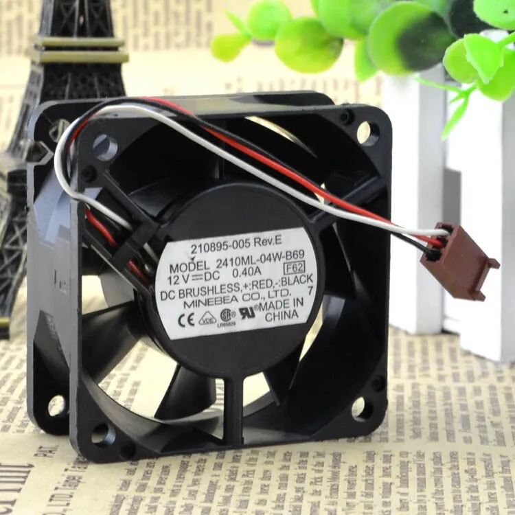 NMB 2410ML-04W-B69 12V 0.40A 3-wire Industrial Cooling Fan NMB 2410ML-04W-B69 12V 0.40A 3-wire Industrial Cooling Fan